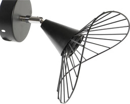 Muurlamp DKD Home Decor Zwart Metaal 220 V 50 W (21 x 22 x 22 cm)
