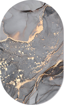 Muurovaal art grey S - 60 x 37 cm