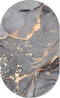 Muurovaal art grey S - 60 x 37 cm