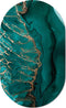 Muurovaal art groen S - 60 x 37 cm