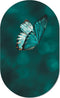 Muurovaal butterfly S - 60 x 37 cm