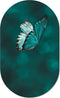 Muurovaal butterfly XS - 40 x 25 cm