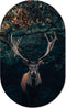 Muurovaal dark deer M - 90 x 55 cm