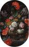 Muurovaal stilleven bloemen L - 140 x 85 cm