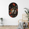 Muurovaal stilleven bloemen S - 60 x 37 cm