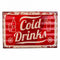 Muurplaat Alexandra House Living Cold Drink Ijzer 59 x 1 x 40 cm