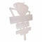 Muurplaat Alexandra House Living Ijzer Signalen 50 x 1 x 58 cm