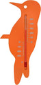 Muurthermometer kunststof oranje specht 15x7,5x0,3 cm