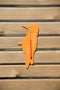 Muurthermometer kunststof oranje specht 15x7,5x0,3 cm