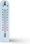Muurthermometer kunststof wit 20x4,5x0,6cm