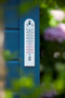 Muurthermometer kunststof wit 20x4,5x0,6cm