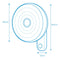 Muurventilator EDM Wit 50 W