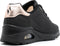 Skechers Uno - Golden Air - Dames Sneakers - Air-Cooled Memory Foam - Zwart