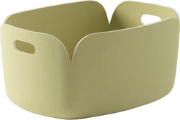 Muuto Restore basket - Opbergmand - 35x48xh23 cm - beige groen
