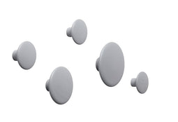Muuto The Dots Hout Grijs set van 5