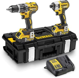 DeWalt DCK266P2 - Combiset - Accu klop-/schroefboormachine DCD796 + slagschroevendraaier DCF887 18V 5.0Ah Li-ion