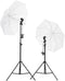 vidaXL - Fotostudioset - met - verlichtingsset - en - achtergrond