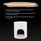 Scentchips® Duo Matt Waxbrander - Geurbrander - Oliebrander - Wax Melts Brander - Aromabrander - Ook Geschikt Voor Essentiële Oliën - Geurolie - Waxmelts - Wit