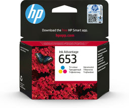 HP 653 - Origineel inktcartridge - Cyaan Magenta Geel - (3 stuks)