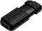 Verbatim PinStripe 32GB - USB-stick - USB 2.0 met schuifmechanisme - Zwart