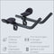 BBB Cycling AeroMax BHB-60 - Extra Lang Opzetstuur - Verstelbaar met Armsteun - Compatibel met 25.4 of 31.8 mm Stuur - Zwart