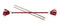 Acrobat Jongleerset Flower Stick Met Handstokken - Rood Schacht, Wit/Rood/Wit Bloem