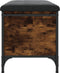 vidaXL - Opbergbankje - 62x42x45 - cm - bewerkt - hout - gerookt - eikenkleurig