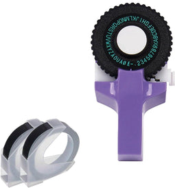 Diydash Label Maker - Junior Lettertang - 2 letterwielen - Paars (2 stuks)