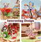 Muziekdoosje DIY 3D Houten Alice's Tea Party Tone-Cheer, TQ073, 13,7x13,2x20,9cm