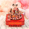 Muziekdoosje DIY 3D Houten Puzzel Circus Troupe Tone-Cheer, TQ047, 14x14x16cm