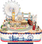 Muziekdoosje DIY 3D Houten Puzzel London Tone-Cheer, TQ066, 14x14x14,5cm
