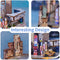 Muziekdoosje DIY 3D Houten Puzzel New York Tone-Cheer, TQ067, 14x14x19cm
