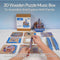 Muziekdoosje DIY 3D Houten Puzzel New York Tone-Cheer, TQ067, 14x14x19cm