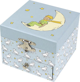 Muziekdoosje Phosphorescent Cube The Little Prince © en schaap Nostalgische Franse Luxe