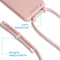 iMoshion Hoesje Geschikt voor iPhone 8 Plus / 7 Plus / 6 Plus / 6s Plus Hoesje Met Koord - iMoshion Color Backcover met afneembaar koord - Roze