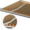 vidaXL - Luifel - handmatig - uittrekbaar - met - LED - 600x300 - cm - geel - en - wit