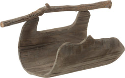 J-Line decoratie Halve Stam Handvat - hout - naturel