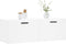vidaXL - Wandkast - 100x36,5x35 - cm - bewerkt - hout - wit