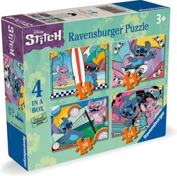 Ravensburger - Disney Stitch - Legpuzzel - 12 16 20 24 stukjes (4 stuks)