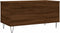 vidaXL - Salontafel - 90x44,5x45 - cm - bewerkt - hout - bruin - eikenkleur