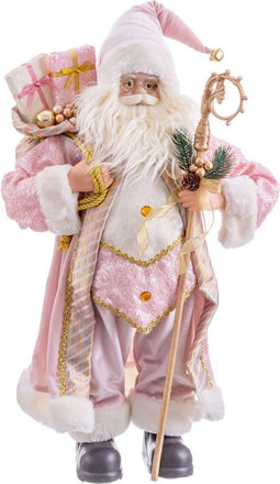 Christmas Kerstversiering Roze Plastic Polyresin Weefsel 60 Cm