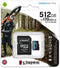Kingston Canvas Go! Plus - microSDXC 512GB - 170MB/s U3 V30 A2 - met SD-adapter
