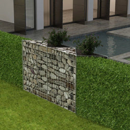 vidaXL - Gabion - mand - 120x30x100 - cm - gegalvaniseerd - staal