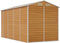 vidaXL - Tuinschuur - 191x385x198 - cm - gegalvaniseerd - staal - lichtbruin