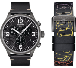 Tissot Street Basketball T1166173606700 Horloge - Leer - Zwart - Ø 45 mm