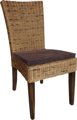 SVJ Eetkamerstoel Rechthoekig - 60 x 48 x 98 cm - Rotan - Bruin