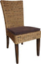 SVJ Eetkamerstoel Rechthoekig - 60 x 48 x 98 cm - Rotan - Bruin