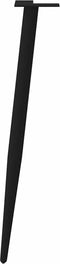 vidaXL - Salontafelpoten - conische - vorm - 4 - st - 72-73 - cm - staal - zwart