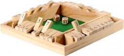 Shut the box 4 spelers, 29 x 29 x 3,5 cm