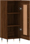 vidaXL - Dressoir - 34,5x34x90 - cm - bewerkt - hout - bruin - eikenkleur